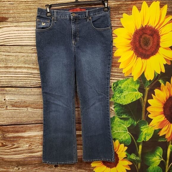 Gloria Vanderbilt bootcut jeans size 12P Pre-owned - Picture 1 of 4